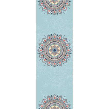 Yoga Handtuch Blaue Mandala Blüte